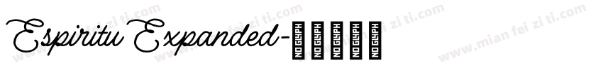Espiritu Expanded字体转换